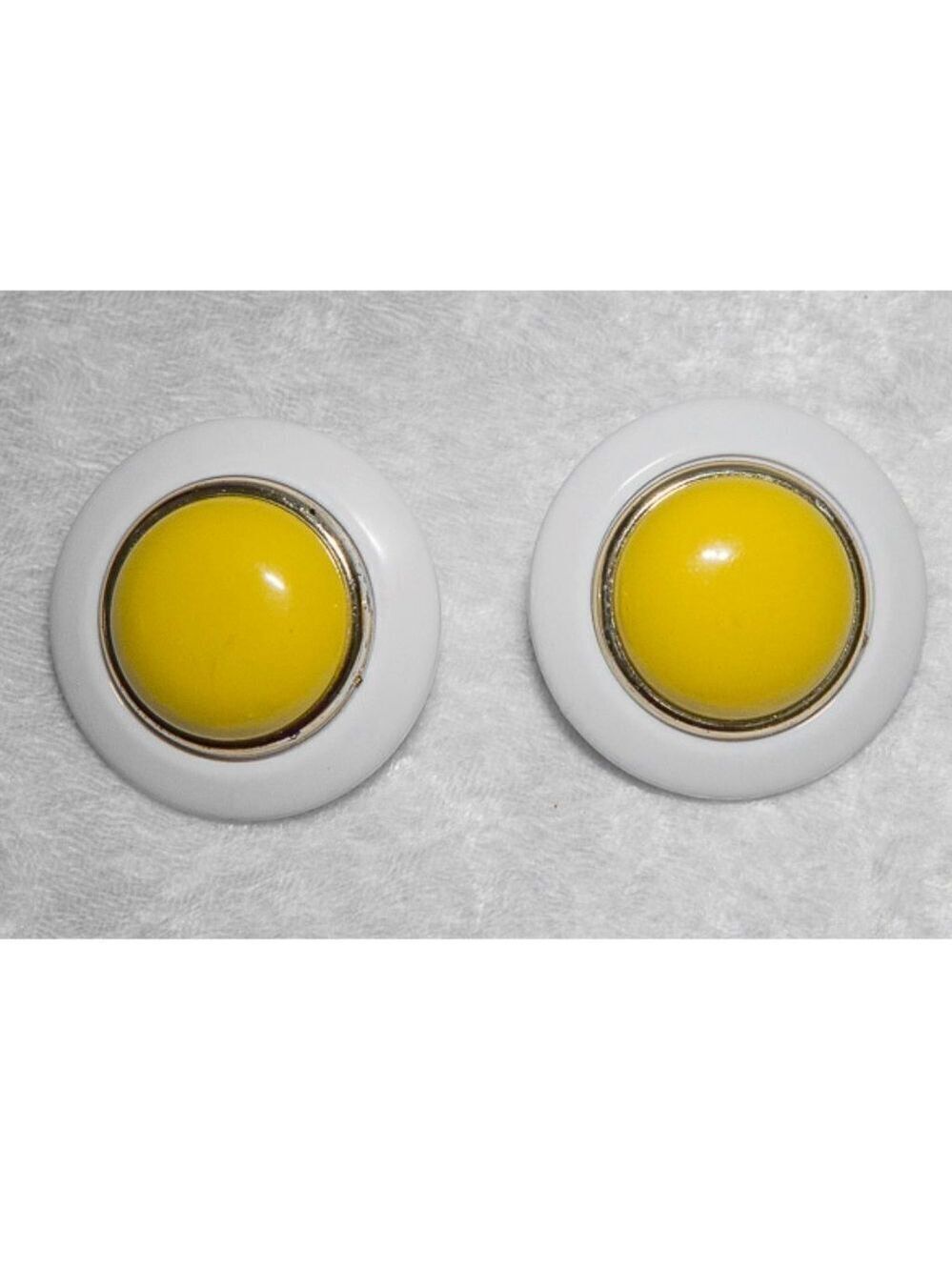 FUN VINTAGE ACRYLIC CLIP ON Earrings 80s 90s